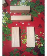 Wood Blocks Cedar 1&quot; X 2&quot; X 4&quot; Wood Cedar Block 21 Piece Lot Building Craft - £28.31 GBP
