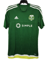 Adidas Uomo Portland Timbers Pregame Manica Corta T-Shirt - Verde - £25.83 GBP