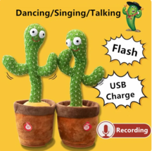 Interactive Singing and Dancing Toy Cactus - With USB Charging - £10.32 GBP