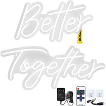 VEVOR Better Together Neon Sign, 13&quot; x 7&quot; +18&quot; x 8&quot; Warm White LED lights Sign, - £68.52 GBP