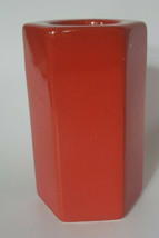 Waechtersbach Red Candle Holder Tea Light Ceramic Germany 5.375&quot; U23 - £27.86 GBP