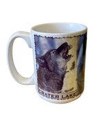 Crater Lake Coffee Mug Wolf The Howling National Park Ceramic Cup 16 Oz ... - $6.93