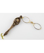 Argent Sterling Antique Orné Lorgnette à Ressort Lunettes Tout Original - $1,146.54 CAD