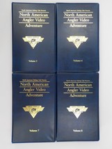 North American Angler Video Adventure Vintage VHS Volumes 5-8 Fishing Club EUC - £15.43 GBP