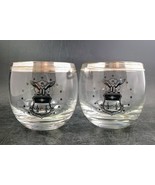 Two Vintage United States Air Force Academy Roly Ploy Glasses Silver Rim... - $24.00
