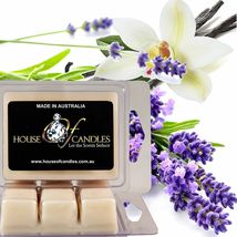 Lavender &amp; Vanilla Eco Soy Wax Candle Wax Melts Clam Packs Hand Poured Vegan - £10.98 GBP+