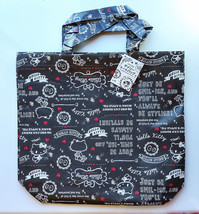 NWT Hello Kitty Reusable Shopping Tote Bag, Black Free Shipping! - £8.94 GBP