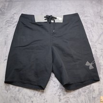 Under Armour Heatgear Loose Fit Board Shorts Adult 34 Black Athletic - £17.83 GBP