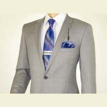 Men's Soft Wool Cashmere Light Gray Business Suit Giorgio Cosani 900-03 Gray New image 5