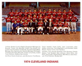 1974 CLEVELAND INDIANS 8X10 TEAM PHOTO BASEBALL PICTURE MLB - £3.94 GBP