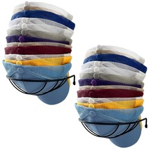 Hat Rack For Wall And Closet 2-Pack For 30 Ball Caps Storage, Compact Hat Organi - £26.45 GBP