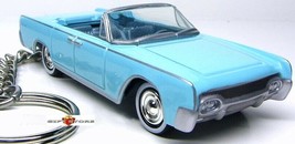 Rare!! Key Chain 1961~1968~1969 Blue Lincoln Continental Convertible Ltd Edition - £35.64 GBP