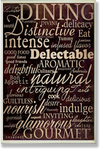 Stupell Home Décor Dining Words Black Kitchen Wall Plaque, 10 X 0.5 X 15, Proudl - £10.55 GBP