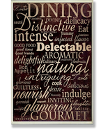 Stupell Home Décor Dining Words Black Kitchen Wall Plaque, 10 X 0.5 X 15... - £10.49 GBP