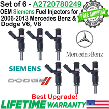 OEM Siemens DEKA Best Upgrade 6Pcs Fuel Injectors For 2008-2011 MB ML550 5.5L V8 - £118.71 GBP