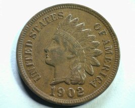 1902 Indian Cent Penny Choice About Uncirculated+ Ch. Au+ Nice Original Coin - £21.24 GBP