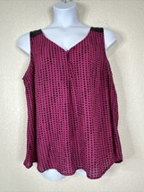 Torrid Womens Plus Size 2 (2X) Purple Hearts V-neck Top Sleeveless - £12.52 GBP