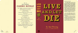 Fleming LIVE and LET DIE facsimilie dust jacket for the first UK edition book  - £16.41 GBP
