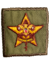 1950&#39;S Star Scout Rank Gauze Back Boy Scouts Of America Patch New - £5.62 GBP