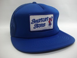 Smartcart Stores Patch Hat Vintage Blue Snapback Trucker Cap - £24.10 GBP