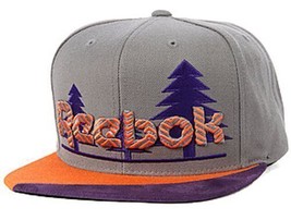 Reebok The Trees Snapback Hat Baseball Cap Charcoal Gray Adjustable New Rbk - £10.28 GBP