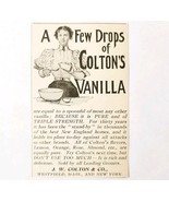 Colton Vanilla Extract Flavoring 1897 Advertisement Victorian Baking ADB... - $28.07 CAD