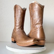 NEW Lane Capitan Mens Brown Cowboy Boots TULSA 10 D Leather Cutter Toe S... - £108.25 GBP