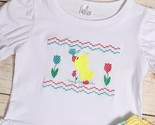 NEW Boutique Embroidered Duck Girls Shorts Outfit Set Easter - $11.04
