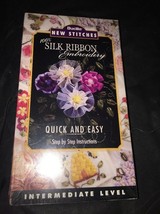 Silk Ribbon Embroidery VIDEO Intermediate NEW STITCHES Instruction BUCILLA - $34.53