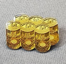 Vintage Old Milwaukee Beer Can 6 Pack Enamel Hat Pin Lapel Badge 1&quot; Pinback Tack - £10.17 GBP