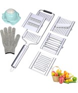 Vegetable Slicer 7 in 1 Multipurpose Vegetable Slicer Stainless Steel Ch... - $37.39