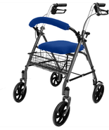 Top Glides Universal Soft Rollator Walker Seat and Backrest Blue Covers NEW - £17.02 GBP