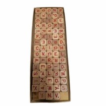 Scrabble RSVP Game Replacement Pieces 73 Letter Cubes Dice Red Letter - £10.80 GBP