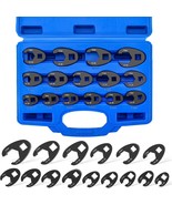 Crowfoot Flare Nut Wrench Set | 15PCS Metric Crows Foot Wrench Kit for 3... - $90.46 CAD