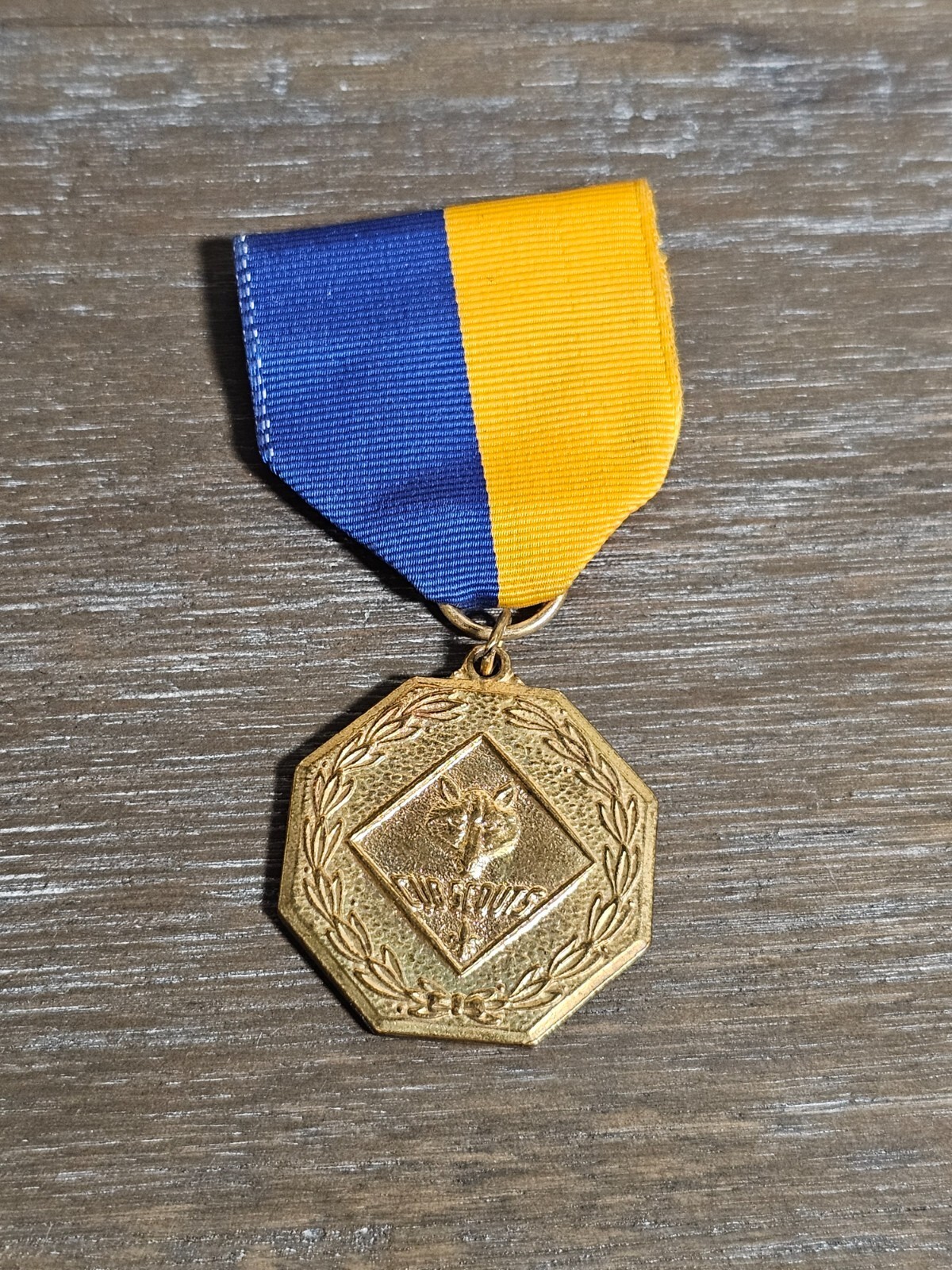 Vintage Cub Scouts Medal BSA Boy Scouting Award Badge Uniform Ribbon Pin - $7.87