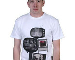 WeSC We Are The Superlative Conspiracy Bianco Uomo Television TV Noise M... - £12.19 GBP