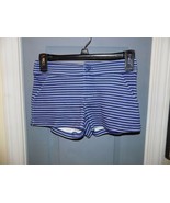 J. Khaki Kids Blue/White Striped Stretch Shorts Size M Girl&#39;s NEW - $25.20