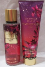 Victoria&#39;s Secret Fragrance Mist &amp; Lotion Set Lot of 2 POMEGRANATE SKY - £27.57 GBP