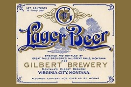 Gilbert Brewery Lager Beer - Art Print - £17.85 GBP+