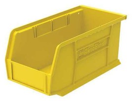 Akro-Mils 30230Yello Hang & Stack Storage Bin, Yellow, Plastic, 10 7/8 In L X 5 - £17.25 GBP