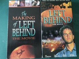 2 movie Lot LEFT BEHIND THE MOVIE &amp; MAKING OF LEFT BEHIND(VHS 2000) rmc1 - £3.16 GBP