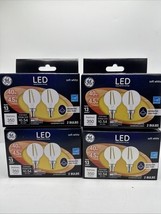 (4) GE 40w/4.5W Candelabra Base G16 Clear Dimmable LED Bulb Soft White 2... - $334.95 MXN