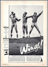 1950s Wings Shirts For Men PRINT AD Football Don Heinrich, Charlie Coner... - $139.27 MXN