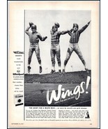 1950s Wings Shirts For Men PRINT AD Football Don Heinrich, Charlie Coner... - $139.27 MXN