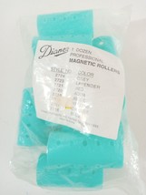 Vintage Diane 2720 Professional Beauty Rollers 12 Rollers Aqua New Seale... - $9.27