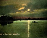 Moonlight su Argento Lago Belmar Nuovo Maglia Nj 1909 DB Cartolina A5 - $6.10