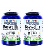 2 Bottles Boswellia Serrata 250mg Standardized Extract 200/400 Capsules - £23.82 GBP