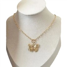 Tramps+Thieves women&#39;s honey butterfly necklace in Gold - size S - £40.17 GBP