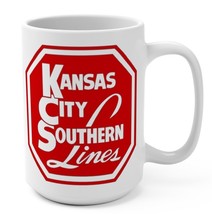 Kansas City Southern Railroad Model Locomotive 15oz Train Ceramic Coffee mug cup - £7.13 GBP