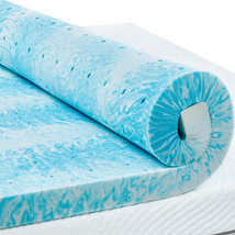 Memory Foam Mattress Topper Cooling Gel Infused Pressure Pain Relief 2 3 4 Inch - £51.33 GBP+